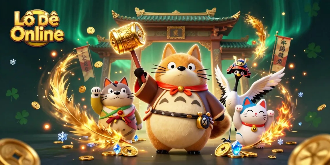 Engage with Lô Đề Online through joyful characters and vibrant casino elements.