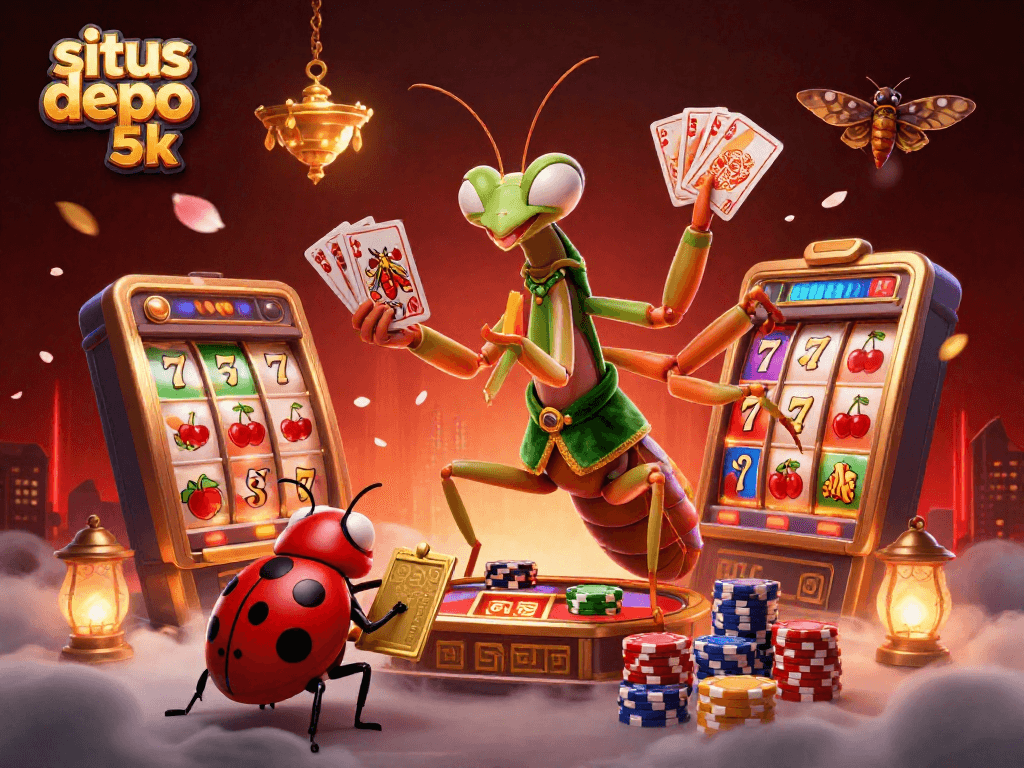 Experience thrilling wins with situs depo 5k featuring vibrant gaming elements and engaging characters.