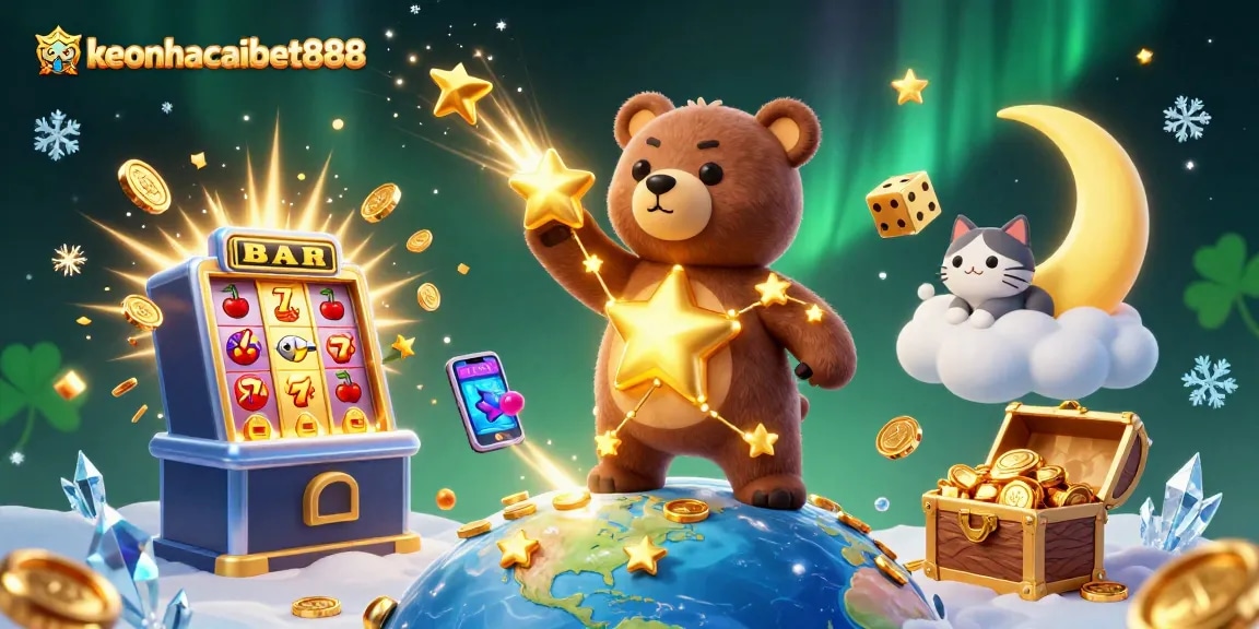 Engage with keonhacaibet888's explosive jackpot action featuring vibrant casino elements.