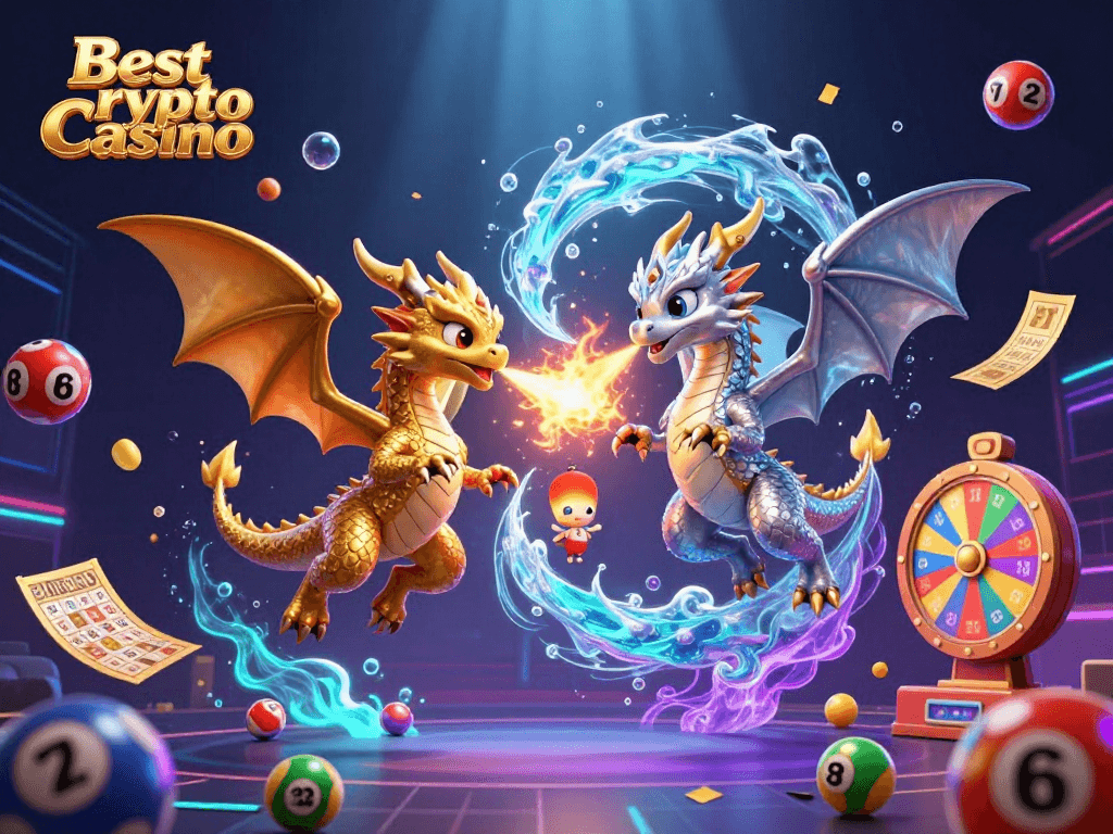 Experience the magic of the Best Crypto Casino with dragons and exciting game elements.