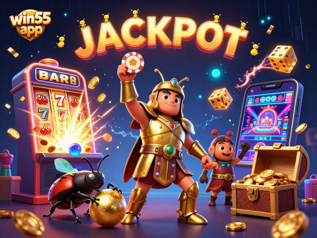 Experience thrilling wins with the win55 app’s jackpot scene, featuring dynamic casino activities.