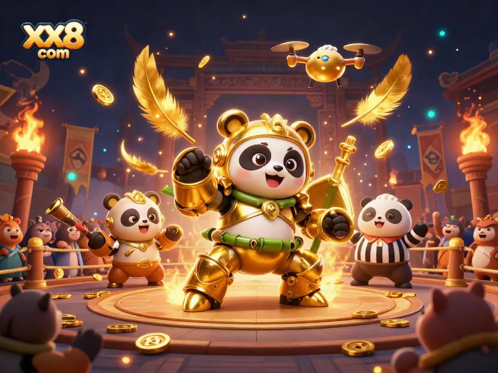 Engage with the thrilling xx8 com gaming experience through an epic 3D cartoon showdown featuring dynamic casino elements.