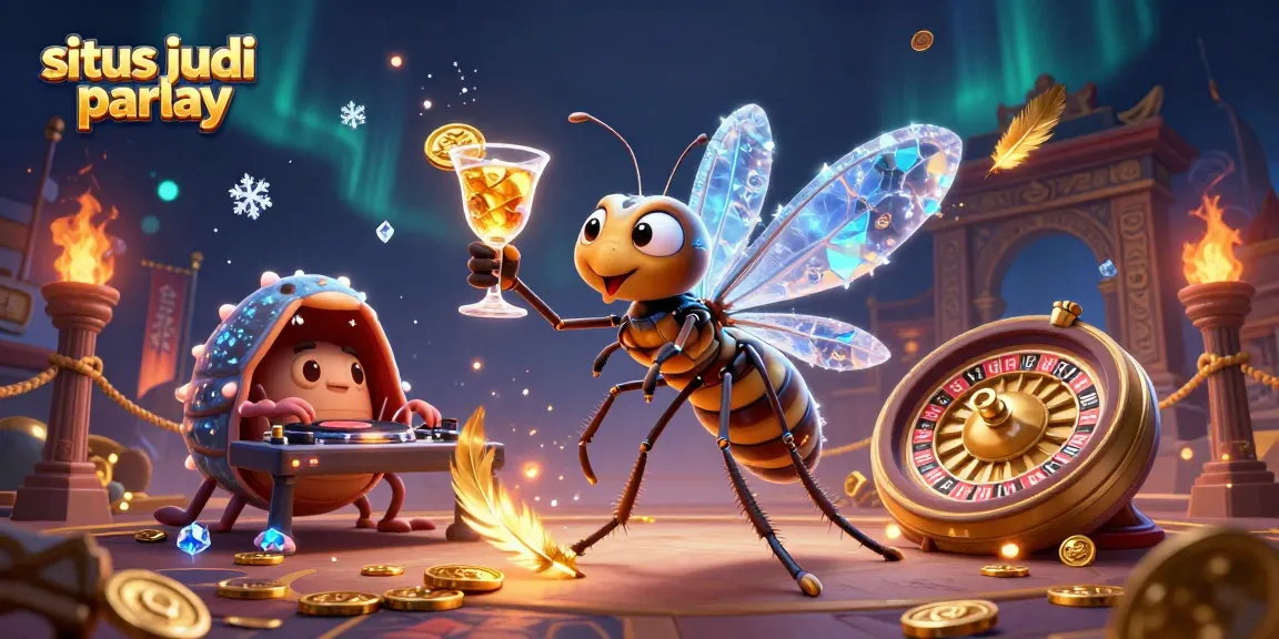 Engage with the situs judi parlay experience featuring charismatic characters and dynamic casino elements.