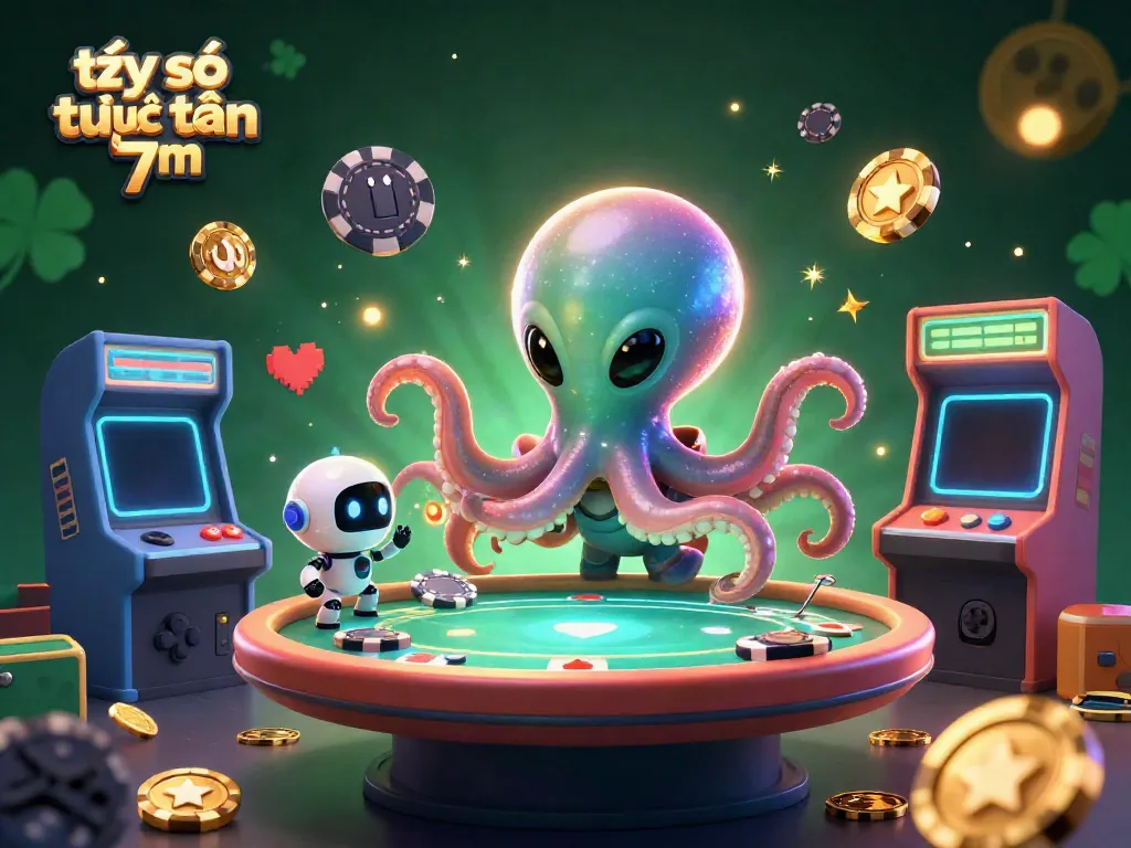 Engage with tỷ số trực tuyến 7m using a holographic poker table and vibrant alien-themed casino scene.