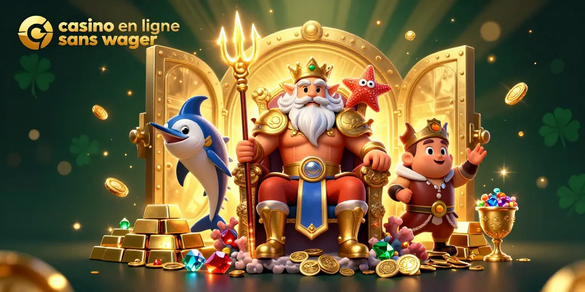 Profitez de l'expérience du casino en ligne sans wager avec Neptune et ses trésors scintillants.
