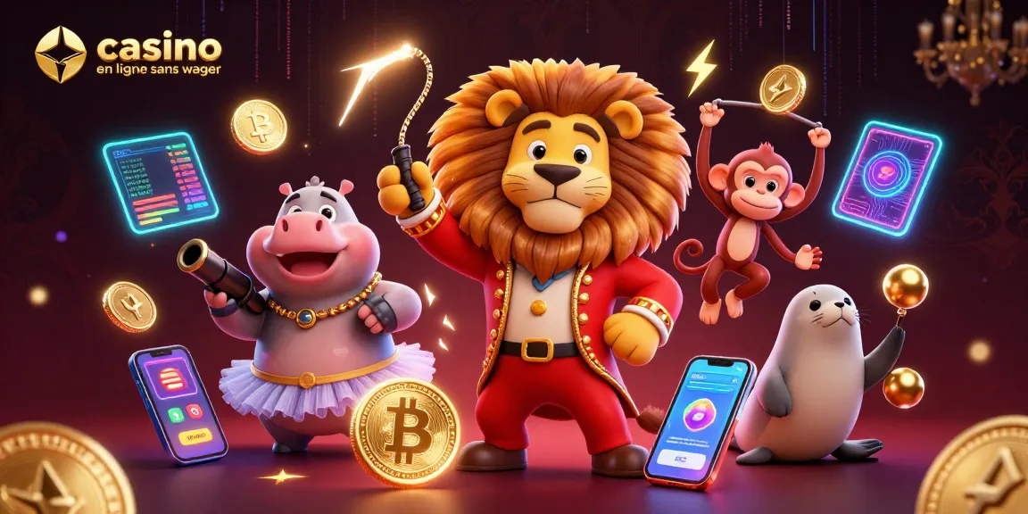 Profitez du gameplay excitant d'un casino en ligne sans wager avec des gains immédiats dans cette illustration dynamique.