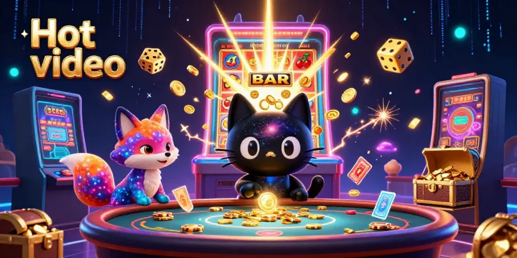 Menarik perhatian dengan Hot videos, kucing hitam galaksi dan teman rubah, penuh unsur kasino.