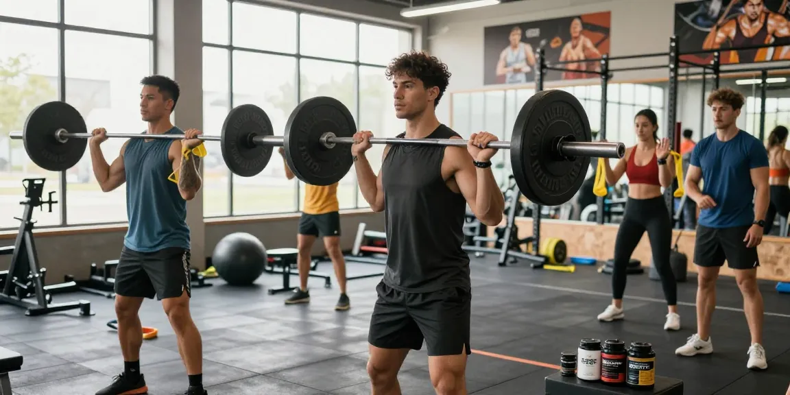 Astera Shop showcasing athletes using Astera Labs products in a vibrant gym setting.