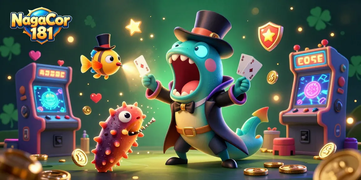 NagaCor 181 showcases thrilling gameplay with unique casino characters performing magic in a vibrant 3D world.