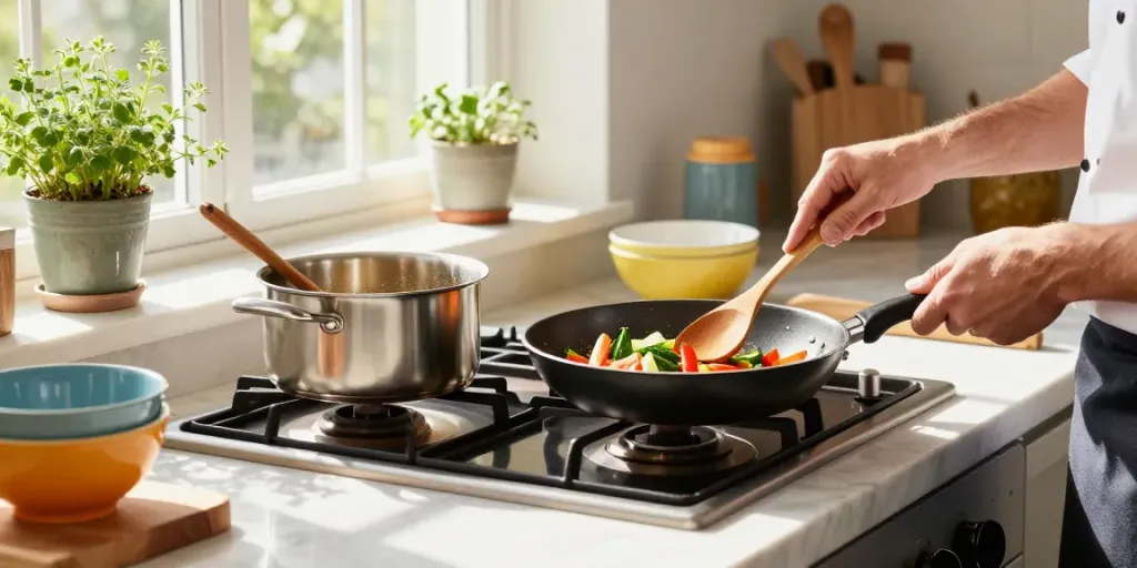 CookWare Price in Bangladesh showcased in a vibrant kitchen scene with quality cooking essentials.