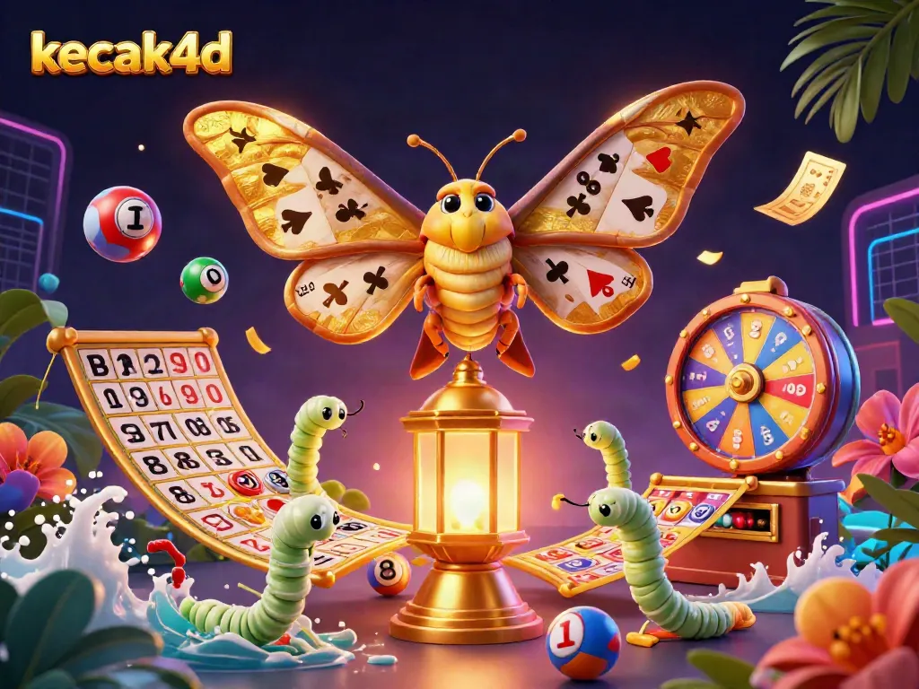 Play interactive slots and enjoy thrilling games on kecak4d, featuring vibrant elements and dynamic scenes.