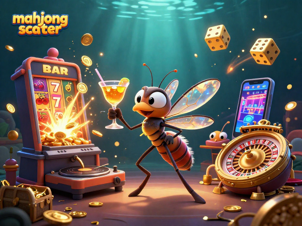 Experience the excitement of mahjong scatter with vibrant casino-themed characters and dynamic gaming elements.