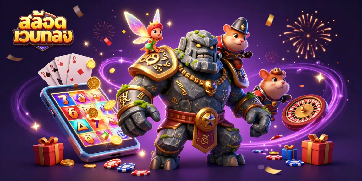สล็อตเว็บตรง แสดงภาพการเล่นเกมสล็อตในบรรยากาศที่มีมนต์ขลังและเพลิดเพลิน