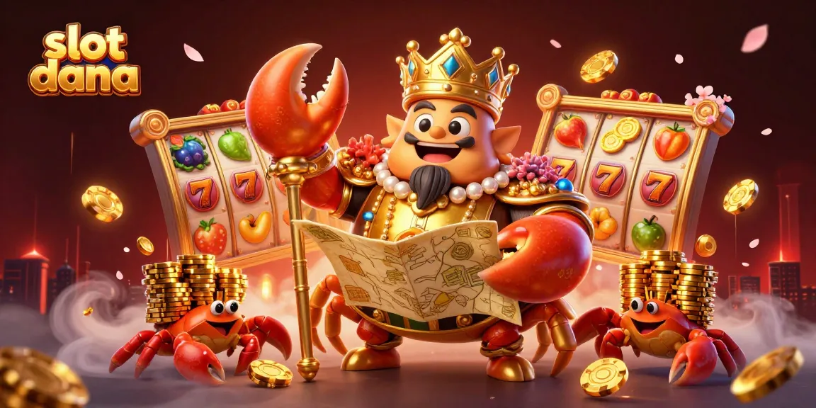 Mengalami keseruan bermain slot dana dengan kaisar kepiting emas dan harta berkilauan.