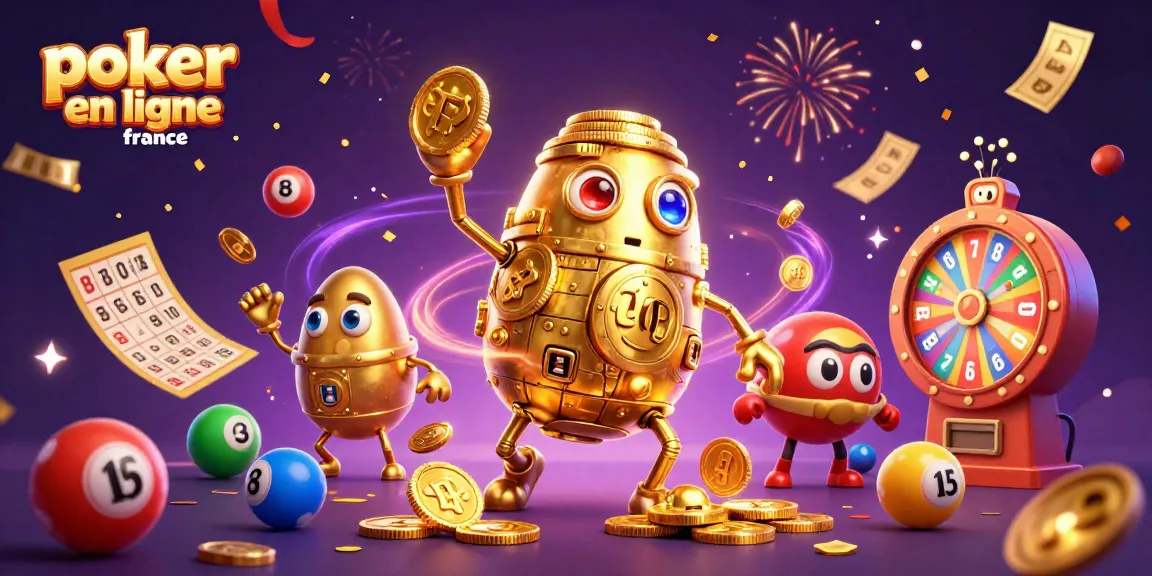 Plongez dans le poker en ligne en France avec cette scène animée de jeu et de richesse où un golem en or se distingue.