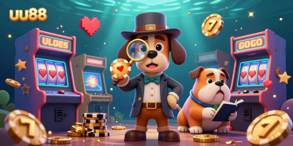 uu88 players spin the jackpot reels in a vibrant 3D casino adventure featuring golden chips and lively game elements.
