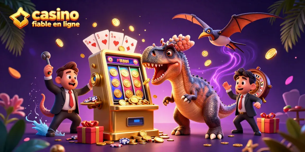 Gagnez avec un casino fiable en ligne alors qu'un pachycephalosaurus utilise la puissance du jackpot.