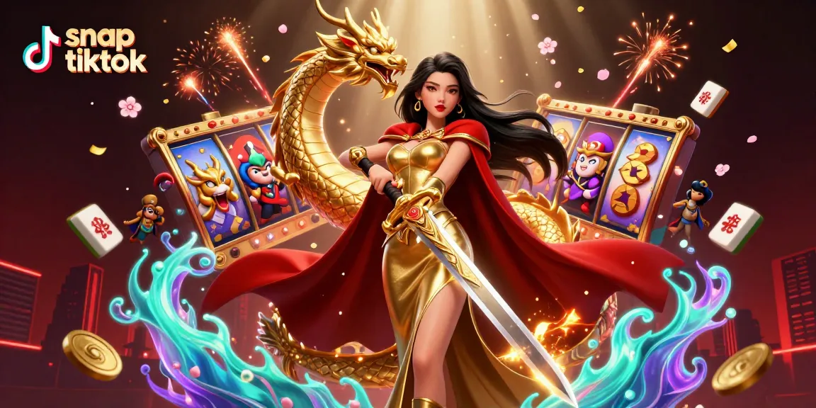 Experience the thrill of snap tiktok with vibrant casino-themed graphics and engaging characters.