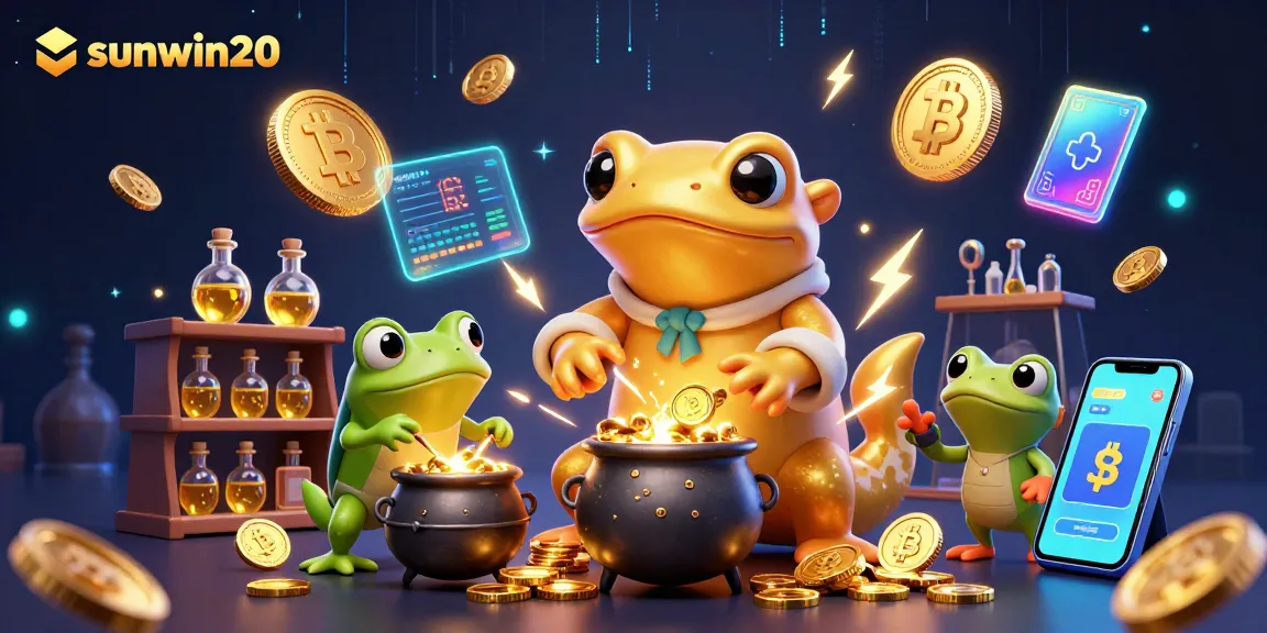 Experience thrilling gameplay at sunwin20 with vibrant creatures and gold-filled animations.