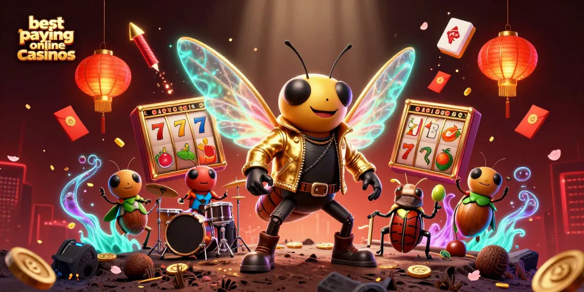 Experience winning fun at the best paying online casinos with a lively 3D illustration