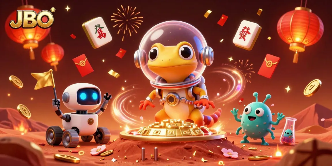 Engage with JBO's vibrant online casino universe filled with excitement and animated characters.