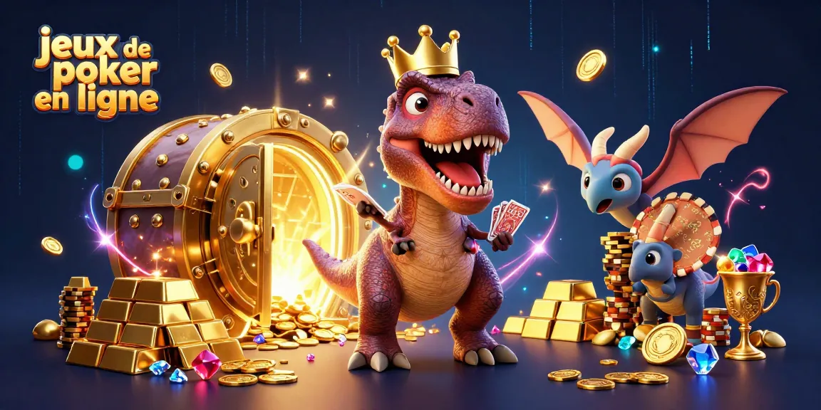Gagnez avec les jeux de poker en ligne sur une scène captivante rendant hommage au poker.
