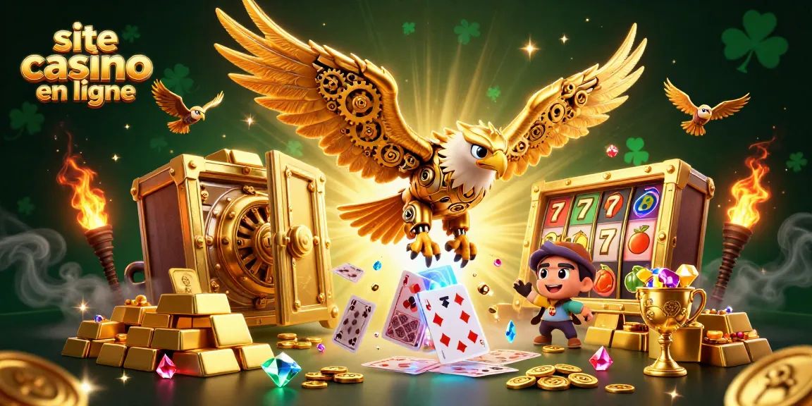 Plongez dans l'action du site casino en ligne avec une illustration de jeu captivante.