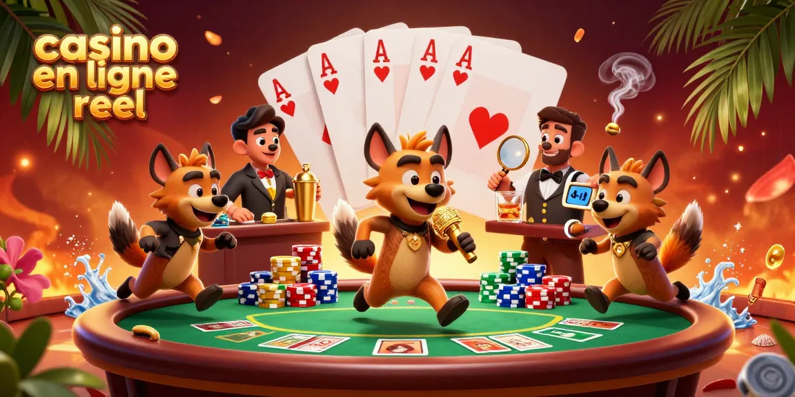 Découvrez le casino en ligne réel avec des hyènes animées en pleine action à un poker de casino comique.